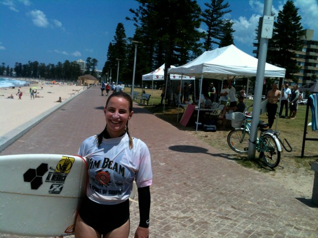 Charlotte competed in her first heat at QBC